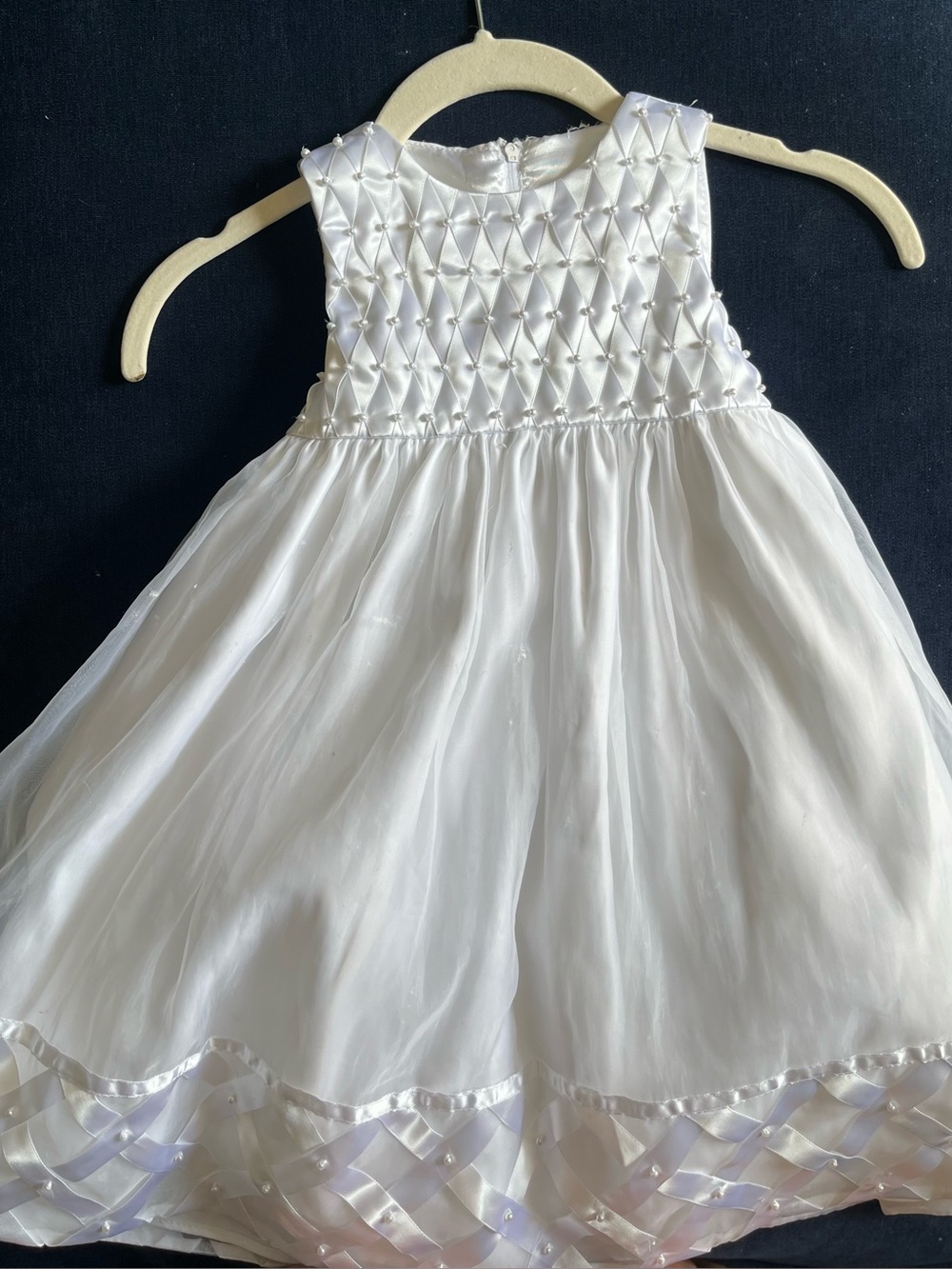 Toddler Cinderella Couture Formal Dress W/Pearl Communion, Flower Girl size 2T